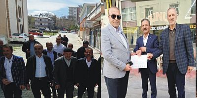 Rüstemgedik Belde Belediye Başkanı Abit Özdemir, mazbatasını aldı