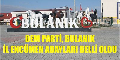  DEM Parti Bulanık İl Encümen adayları belli oldu…